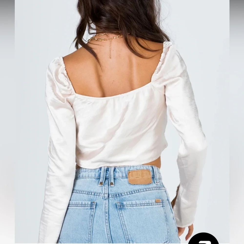 Princess Polly Love Song Draped Crop Top - Picture 7 of 7